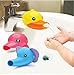 Produktbild Natthom Wasserhahn Verlängerung Extender Süß Griff Extender für Kinder Baby Hände Waschen Badezimmer-Cartoon Frosch Design Size One Size (Yellow Duck)