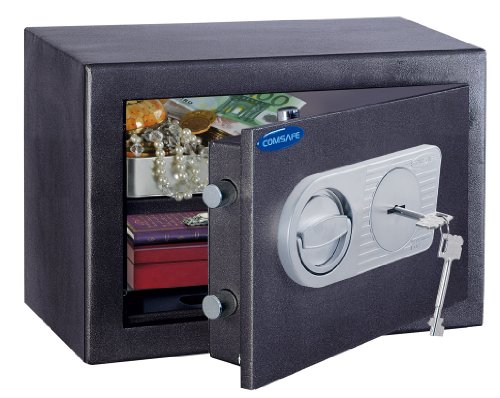 ROTTNER 5545 Toscana 26 High Security £6000 Cash Rated Double-Walled Safety Deposit Box with Triple Locking Bolts, Fire Seal, Top Spec Key Lock and Bolt-Down Kit