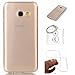 Produktbild Hülle Galaxy A3 2017 ( A320F ) Hülle Soft Flex Transparent Silikon TPU Handyhülle Schutzhülle für Samsung Galaxy A3 2017 ( A320F ) Case Cover - Crystal Clear + Schlüsselanhänger (P) (1)