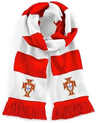 Retro Portugal Traditional Football Scarf Embroidered Logo