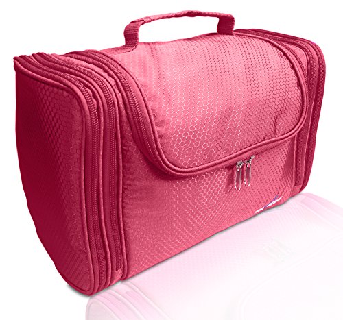 Travando ® Premium XXL Kulturbeutel zum Aufhängen | Extra Große Kulturtasche für Damen mit extra vielen Fächern | Waschtasche | Beauty Case | Kosmetiktasche | XL Waschbeutel | Reise Toilettentasche - 8