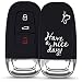 Produktbild kwmobile Autoschlüssel Hülle für Audi - Silikon Schutzhülle Schlüsselhülle Cover für Audi 3-Tasten Autoschlüssel Keyless Weiß Schwarz
