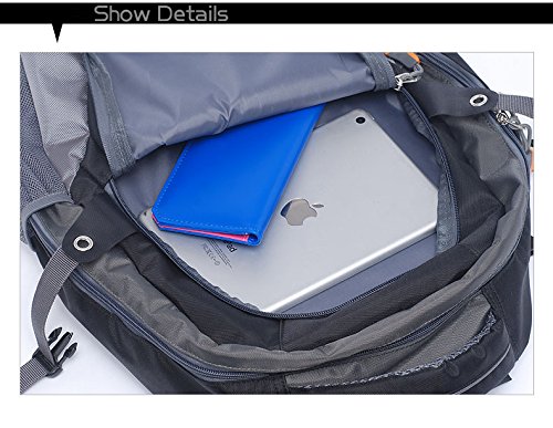 Outdoor peak Unisex Jungend Oxford wasserdicht Büchertasche Rucksack Laptoptasche Unitasche Freizeitrucksack Schulrucksack Studententasche Daypacks Reisetasche - 5