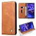 Produktbild Mate20 Lite Handyhülle Huawei Mate 20 Lite Hülle Case Business PU Leder Tasche Flipcase Cover Silikon Schutzhülle Handytasche Ledertasche Skin Ständer Klapphülle Schale Bumper Auto Magnet Clip-Khaki