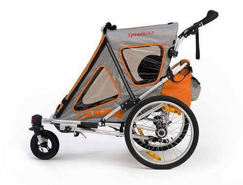 Qeridoo Speedkid2 Kinder-Fahrradanhänger (2 Sitzer)
