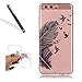 Produktbild Handyhülle für Huawei P10,Silikon Hülle für Huawei P10,Leeook Ultra Dünn Flexibel Transparent Silikon Bumper Schale Rückseite Handyhülle Schutzhülle Kreative Blau Vogel Feder Durchsichtige TPU Crystal Clear Case Backcover Tasche Etui für Huawei P10 + 1 x Schwarze Eingabestift-Blau Vogel Feder