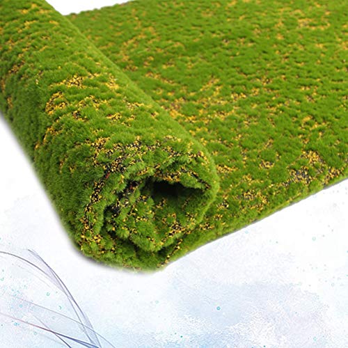 Artificial moss decorative green plants moss lichen faux moss grass for patio garden home decoration