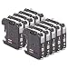 Produktbild 10er Set - kompatible Tintenpatronen zu BROTHER LC223 BK | 10x Schwarz mit 20ml Inhalt | geeignet für Brother DCP-J4120DW MFC-Ink, MFC-J4420DW 4-in1, MFC-J4620DW 4-in-1, MFC-J4625DW, MFC-J4425DW Brother DCP-J 4120 DW, MFC-J 4420 DW, MFC-J 4425 DW, MFC-J 4620 DW, MFC-J4625 DW