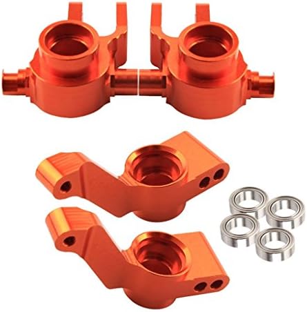 Yiguo Rear Knuckle Arm &amp; Steering Hub Carrier &amp; Ball Bearing for 1:10 Traxxas Slash 4x4 Upgrade Parts Gold