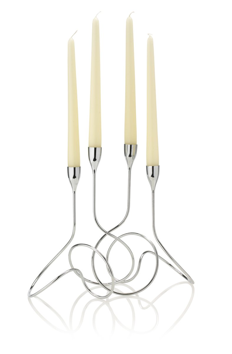 black + blum Loop Candle Holder Modern Metal Candlestick Holders with