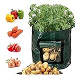 ➤ Auf dem Boden des Pflanzbeutels befinden sich viele kleine Löcher. Sie sind Abflusslöcher, durch die Ihre Kartoffeln besser wachsen.