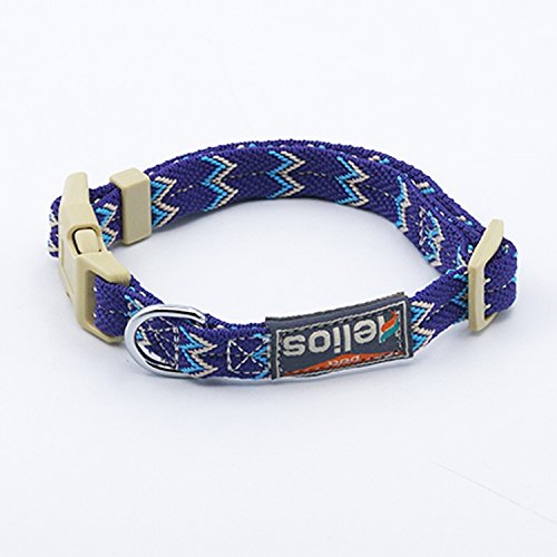 Helios-Outdoor-Durable-Safe-Adjustable-Patterned-Strong-Nylon-Rope-Dog-Leash-And-Collar-Set-Lead-With-Comfortable-Foamed-Handle-Great-For-Walking-Training-Hiking-Climbing