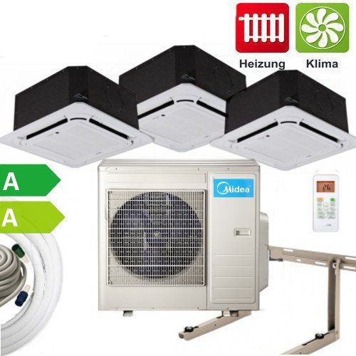 Preisvergleich Produktbild Klimaanlage Komplettset Multisplit Midea Deckenkassette 3x2,6kW