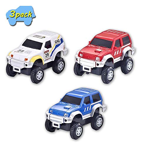 Preisvergleich Produktbild codomoxo Dinosaurier Track Racing Car Ersetzbare Flexible Gleisketten Kompatibel (3-Pack)
