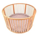 Rundes Laufgitter aus Massiv Holz mit Softeinlage Ø 120cm SALE SALE