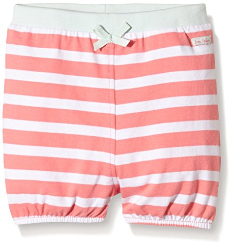 TOM TAILOR Kids Baby Girls striped jersey shorts - Short - Pink (strong peach tone 3479), 12-18 Months (Manufacturer size: 86)