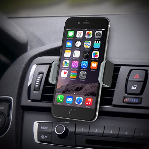 Supporto Cellulare Auto MAPUX Porta Cellulare Auto [2-Clip + 2-Slider Sistema] per iPhone, Samsung, Huawei, OnePlus, LG, Nexus, HTC, Nokia, Motorola, Sony e Altri