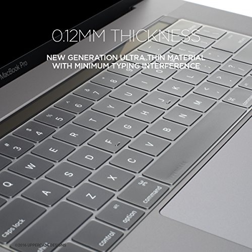 UPPERCASE Premium Ultra Thin Keyboard Protector for MacBook Pro with Touch Bar 13