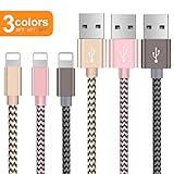 Otisa phone Ladekable,fashion design,um100% Kompatibilität mit allen Geräten zu garantieren,keine falsch Nachrichten, Passt Perfekt,erhalten Sie 2400mA Ausgangsspannung, schnelle aufladen Kompatibilität mit Phone X / XR / Max / 8 / 8Plus / 7 / 7 Plus / 6s / 6s plus / 6 / 6 Plus / 5s / 5c / 5, Pad Air / Air 2, Pad mini / mini 2 / mini 3, Pad (4th generation), Pod nano (7th generation) und Pod touch (5th generation).