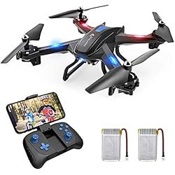 SNAPTAIN S5C Drone avec Caméra HD 720P WiFi FPV Helicoptère Télécommandé avec Mode sans Tête, Maintien d'altitude,Vol de Trajectoire, 360°Flips pour Les Débutants et Les Enfants