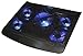 Produktbild T5 Notebook Kühler - Laptop Lüfter USB Ständer / Netbook Ablage Cooler Pad mit 5 Lüftern und Ein- und Ausschalter