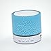 Produktbild Hykis - Mini Bluetooth Lautsprecher drahtlose intelligente LED Bluetooth Musik-Lautsprecher Audio TF Wagen Slot FM-Stereo-Sound Luminous Lautsprecher f¨¹r Telefon [blau]