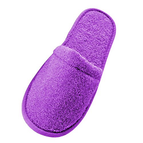 Arus - Zapatillas de baño de Rizo para Mujeres (2 Pares), Color: Ciruela, Talla única