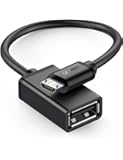 UGREEN OTG Cable USB Adapter Android Micro USB to USB 2.0 ON THE GO Adaptor Compatible with Samsung S7 Edge/S7/S6/J7/J6/J5/J4+/Tab S2/Tab E,Huawei P Smart/P8/Y7/Y6/Honor 8X,Sony Xperia XA/Z5,Moto G5/E5/E4/C,LG Q6