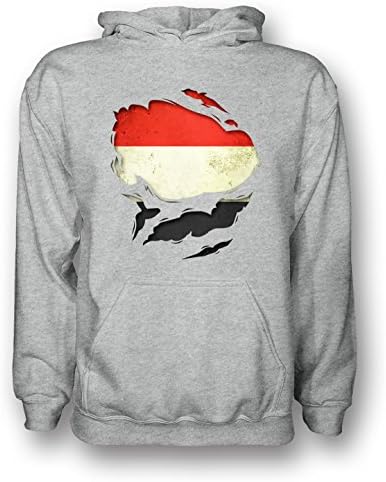 Yemen Ripped Effect Under Shirt - Mens Hoodie