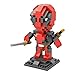 Price comparison product image GOCOUP Deadpool Marvel’s superhero figure NanoBlocks Micro Diamond DIY Educational Toys