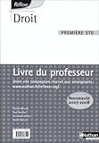 Image de Droit 1e STG : Livre du professeur