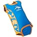 Baby wetsuit - Clown Fish - 0-6 months - BabywarmaTM - neoprene swimsuit opens flat & wraps round your baby