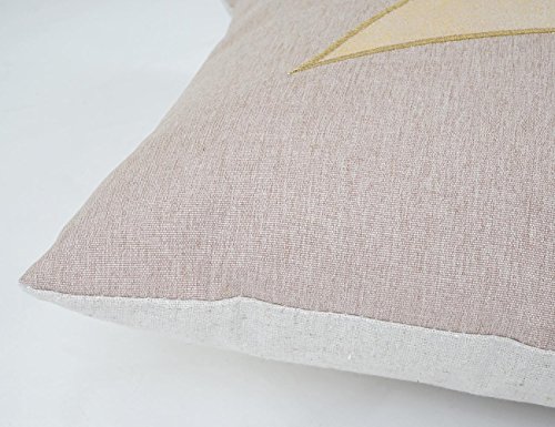 Deko-Kissen Stern, Sofakissen Zierkissen mit Füllung, Glanz-Effekt 45x45cm - 4