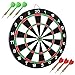Price comparison product image Monumart Safety Dart Board Flights Set with 6 Darts Double Sided Board Games for Kids