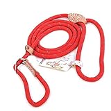 Das Schlaufen-Design ermöglicht schnelles An- und Ableinen. So kann Ihr Hund ohne Halsband frei herumlaufen ohne sich in Gebüschen oder Ästen zu verfangen.