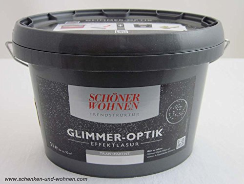 Glimmer-Optik Effektlasur Schöner Wohnen Aquamarin 1 l