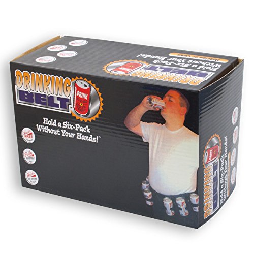 Biergürtel mit 6-fach Dosenbier Halterung Party Beer Belt - 5