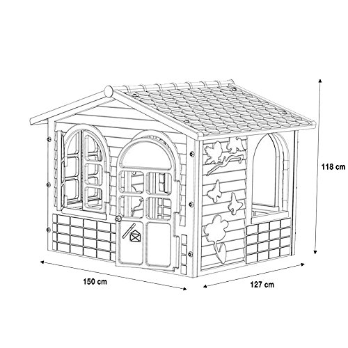 Playhouse Children Happy House Outdoor Indoor Garden Summer Fun Kid's Playhouse