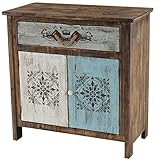 Mit Schubladenstopper Mendler Kommode Funchal Schubladenkommode Schrank Shabby-Look, Vintage, 84x80x40cm