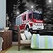 Produktbild Feuerwehr Auto Fototapete Wandbild Bild Tapete VLIES (EasyInstall) (2022FW)