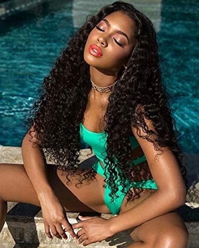 Maxine Pre Plucked 360 Lace Frontal Water Wave 100% Human Hair Wigs 150% Density Brazilian Virgin Hair For Women 10 inch,can be dyed, curled