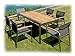 Produktbild KUBEX & SETAX Gartenmöbel Sitzgruppe E 7-teilig Gartenset Zebra Teak recycelt & Batyline Anthrazit