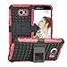 Produktbild TPU+PC Silikon Schutzhüllen Handyhülle - Tough Rugged Dual-Layer hülle with Built-in Kickstand case cover hülle habenblauschwarz  rot  rosaweiss orange  lila grünfür Samsung Galaxy S6, rot