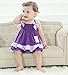 Bigood Summer Baby Girl Newborn Princess Dress Falbala Braces skirt Purple 90