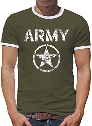 Touchlines Merchandise TLM Allied Star Army Contrast T-Shirt Men XXXL Khaki