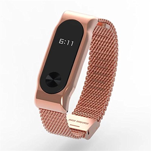 Pulseras de repuesto Amlaiworld Milanesas bucle magn tico pulsera de acero inoxidable correa para Xiaomi Miband 2 Oro de Rose Para Xiaomi Miband 2 Pulseras de repuesto Amlaiworld Milanesas bucle magn tico pulsera de acero inoxidable correa para Xiaomi Miband 2 Oro de Rose Para Xiaomi Miband 2