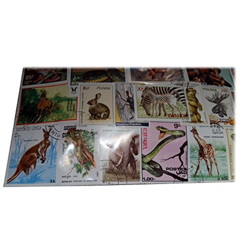 Aufregende Zoologische Briefmarken, Welt, weltweit, Wilde Tiere Collectible set 100 Stück Briefmarken. Souvenir/Speicher/MEMORIA. 100 verschiedene Briefmarken. timbre-poste/Briefmarke/francobollo/Sello (Einkaufszentrum) de CORREOS. - 4