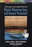 Image de Techniques and Applications of Digital Watermarking and Content Protection (Artech House Computer Security Series)