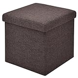 【Hervorragender Sitzkomfort】Mit bequemer Polsterung und aus widerstandsfähigem Oxford bestehendem Bezug gewährleistet der Fußhocker ein angenehmes Sitzgefühl.