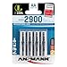 Produktbild ANSMANN Mignon AA Akkus Typ 2900 (min. 2650mAh) HR6 NiMH 1.2V (4er Pack)
